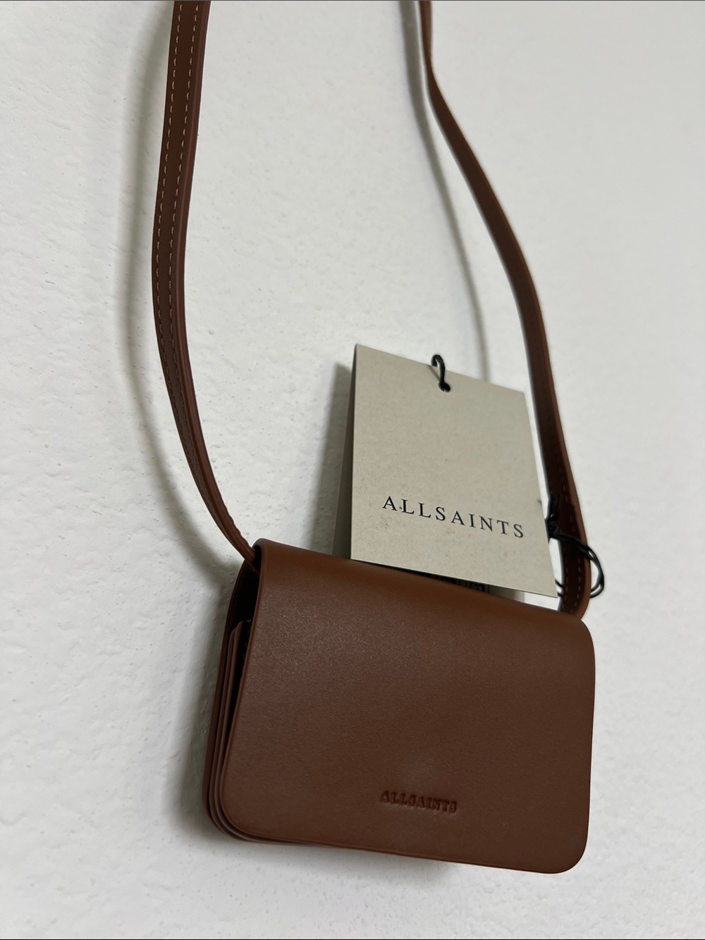 All Saints Crossbody CC holder Brown